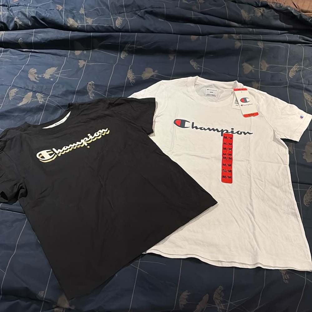 2 NWT/NWOT Champions Short Sleeve Tees - size M